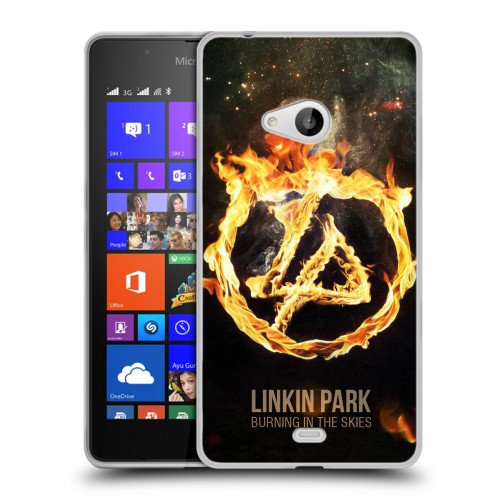 Дизайнерский пластиковый чехол для Microsoft Lumia 540 Linkin Park