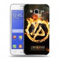 Дизайнерский пластиковый чехол для Samsung Galaxy J7 Linkin Park