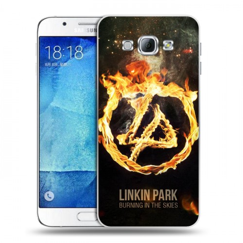 Дизайнерский пластиковый чехол для Samsung Galaxy A8 Linkin Park