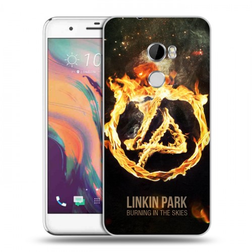 Дизайнерский пластиковый чехол для HTC One X10 Linkin Park