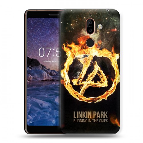 Дизайнерский пластиковый чехол для Nokia 7 Plus Linkin Park