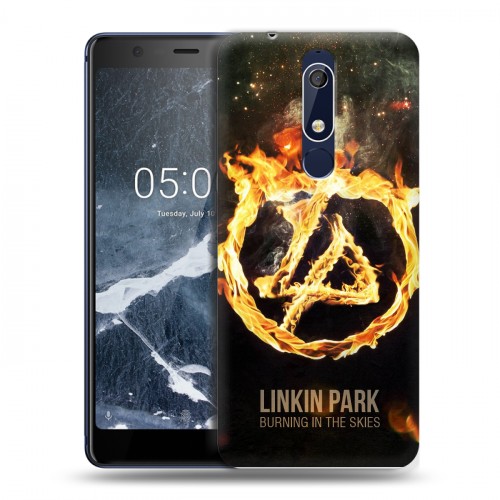 Дизайнерский пластиковый чехол для Nokia 5.1 Linkin Park