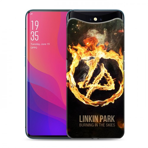 Дизайнерский силиконовый чехол для OPPO Find X Linkin Park