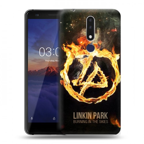 Дизайнерский силиконовый чехол для Nokia 3.1 Plus Linkin Park