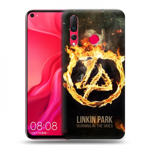 Дизайнерский пластиковый чехол для Huawei Nova 4 Linkin Park