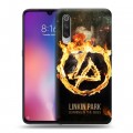 Дизайнерский силиконовый с усиленными углами чехол для Xiaomi Mi9 Linkin Park