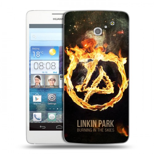 Дизайнерский пластиковый чехол для Huawei Ascend D2 Linkin Park