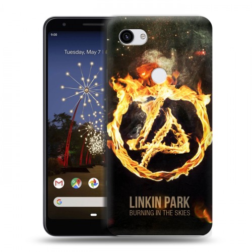 Дизайнерский пластиковый чехол для Google Pixel 3a XL Linkin Park