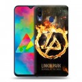 Дизайнерский пластиковый чехол для Samsung Galaxy M20 Linkin Park