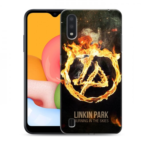 Дизайнерский силиконовый чехол для Samsung Galaxy M01 Linkin Park