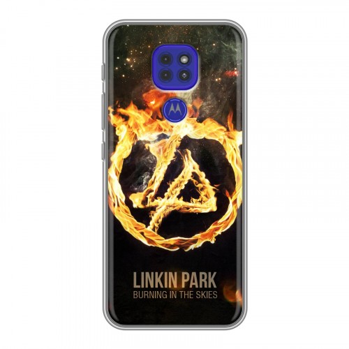 Дизайнерский силиконовый чехол для Motorola Moto G9 Play Linkin Park