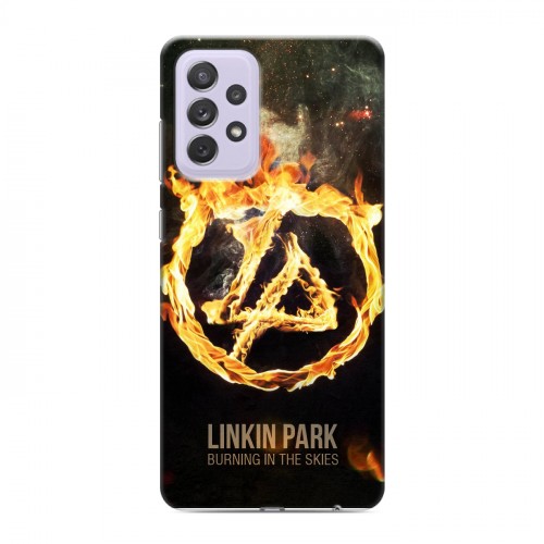 Дизайнерский силиконовый с усиленными углами чехол для Samsung Galaxy A72 Linkin Park