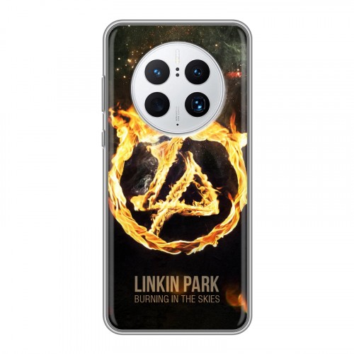 Дизайнерский силиконовый с усиленными углами чехол для Huawei Mate 50 Pro Linkin Park