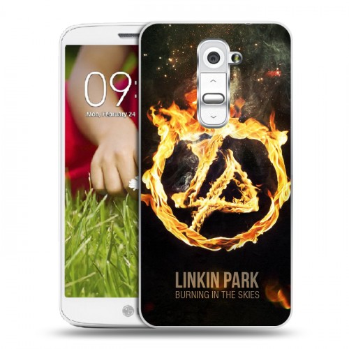 Дизайнерский пластиковый чехол для LG Optimus G2 mini Linkin Park