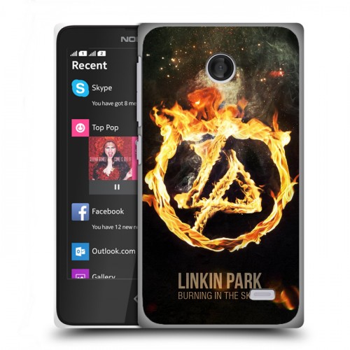 Дизайнерский пластиковый чехол для Nokia X Linkin Park