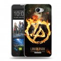 Дизайнерский пластиковый чехол для HTC Desire 516 Linkin Park