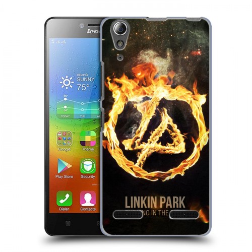 Дизайнерский пластиковый чехол для Lenovo A6000 Linkin Park