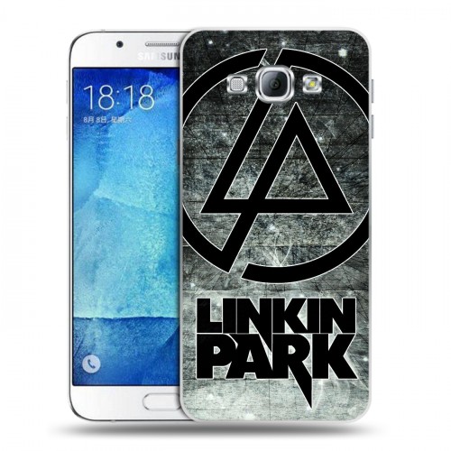 Дизайнерский пластиковый чехол для Samsung Galaxy A8 Linkin Park