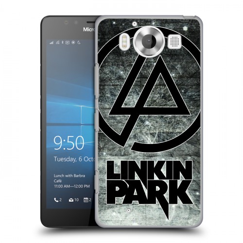 Дизайнерский пластиковый чехол для Microsoft Lumia 950 Linkin Park