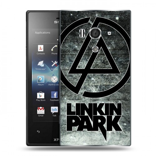 Дизайнерский пластиковый чехол для Sony Xperia acro S Linkin Park