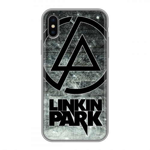 Дизайнерский силиконовый чехол для Iphone x10 Linkin Park