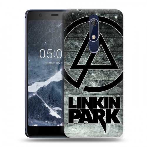 Дизайнерский пластиковый чехол для Nokia 5.1 Linkin Park