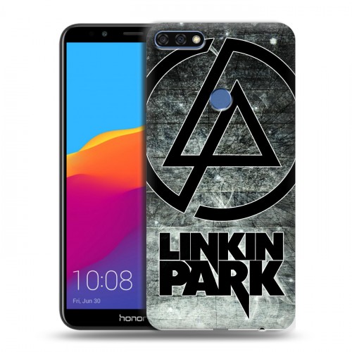 Дизайнерский пластиковый чехол для Huawei Honor 7C Pro Linkin Park