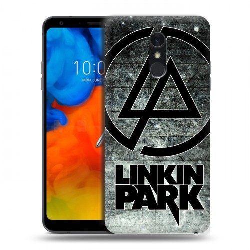 Дизайнерский пластиковый чехол для LG Q Stylus Linkin Park