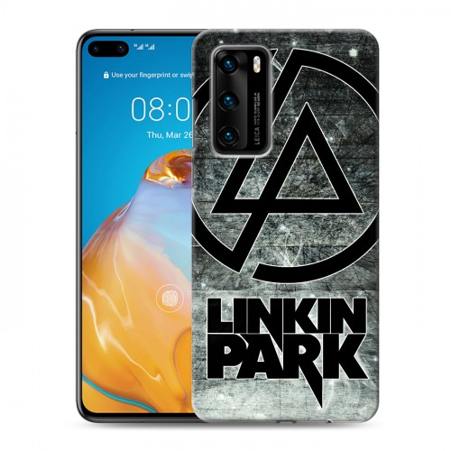 Дизайнерский пластиковый чехол для Huawei P40 Linkin Park