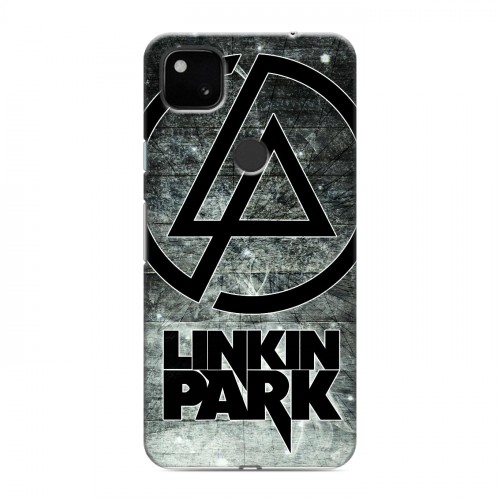 Дизайнерский пластиковый чехол для Google Pixel 4a Linkin Park