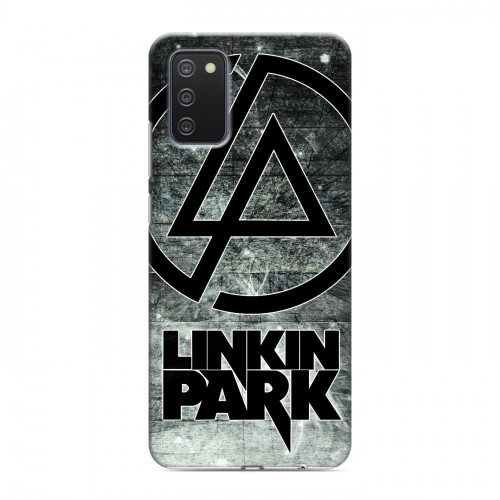 Дизайнерский пластиковый чехол для Samsung Galaxy A02s Linkin Park