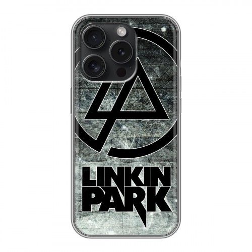 Дизайнерский силиконовый чехол для Iphone 15 Pro Linkin Park