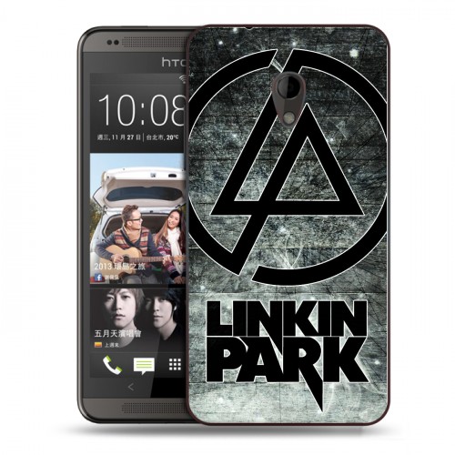 Дизайнерский пластиковый чехол для HTC Desire 700 Linkin Park
