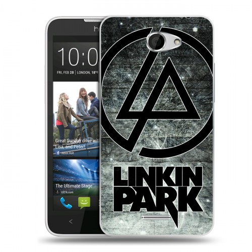 Дизайнерский пластиковый чехол для HTC Desire 516 Linkin Park