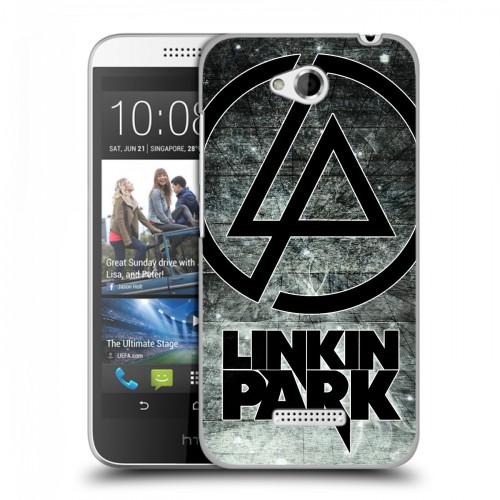 Дизайнерский силиконовый чехол для HTC Desire 616 Linkin Park