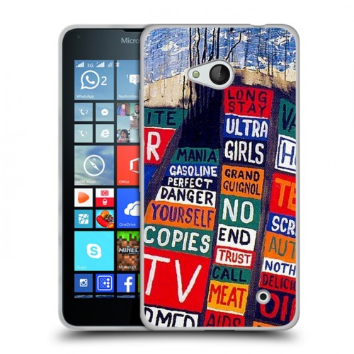 Дизайнерский силиконовый чехол для Microsoft Lumia 640 RadioHead