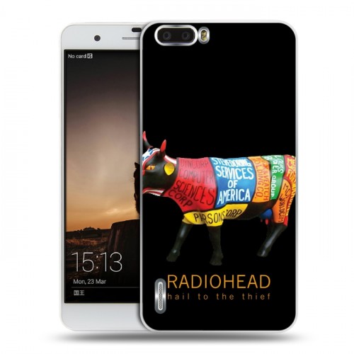 Дизайнерский пластиковый чехол для Huawei Honor 6 Plus RadioHead
