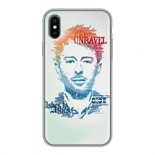 Дизайнерский силиконовый чехол для Iphone x10 RadioHead