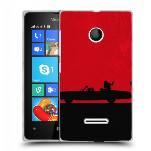 Дизайнерский пластиковый чехол для Microsoft Lumia 435 Red Hot Chili Peppers