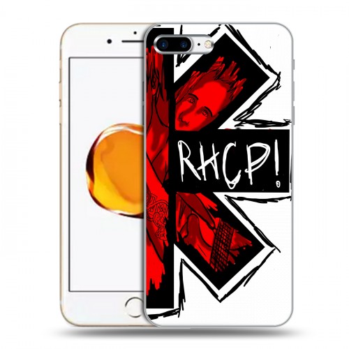 Дизайнерский пластиковый чехол для Iphone 7 Plus / 8 Plus Red Hot Chili Peppers