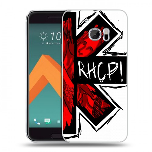 Дизайнерский пластиковый чехол для HTC 10 Red Hot Chili Peppers