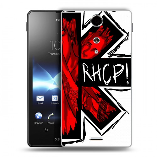 Дизайнерский пластиковый чехол для Sony Xperia TX Red Hot Chili Peppers