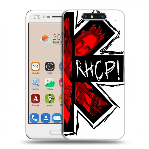 Дизайнерский пластиковый чехол для ZTE Blade V8 Red Hot Chili Peppers