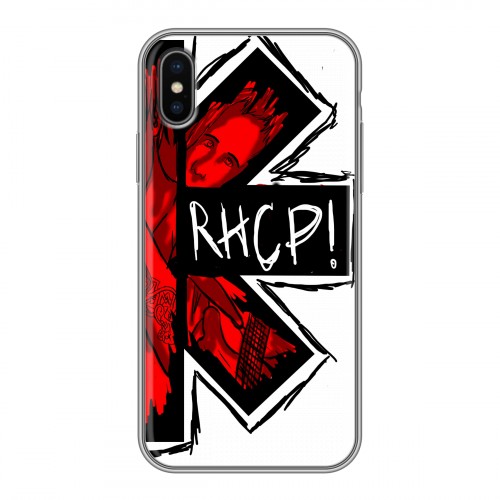 Дизайнерский силиконовый чехол для Iphone x10 Red Hot Chili Peppers