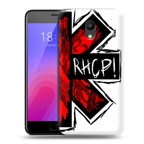 Дизайнерский пластиковый чехол для Meizu M6 Red Hot Chili Peppers