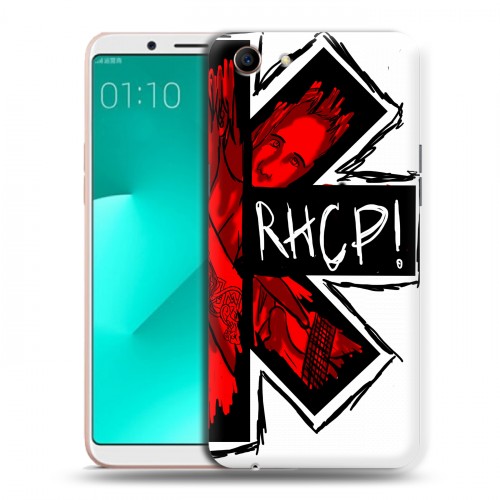 Дизайнерский пластиковый чехол для OPPO A83 Red Hot Chili Peppers