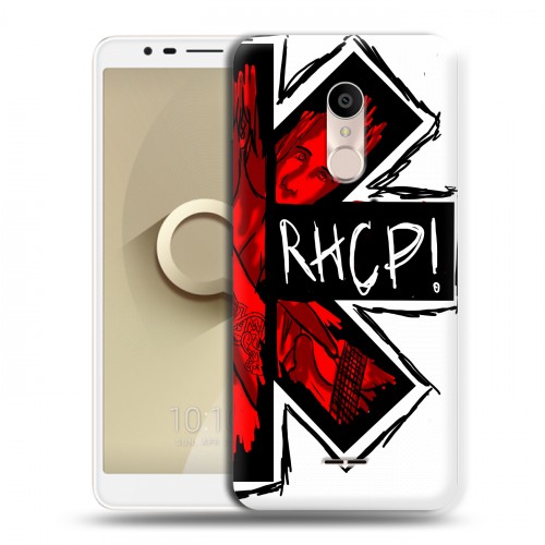 Дизайнерский силиконовый чехол для Alcatel 3C Red Hot Chili Peppers