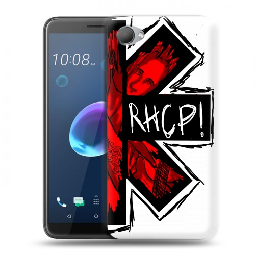 Дизайнерский пластиковый чехол для HTC Desire 12 Red Hot Chili Peppers