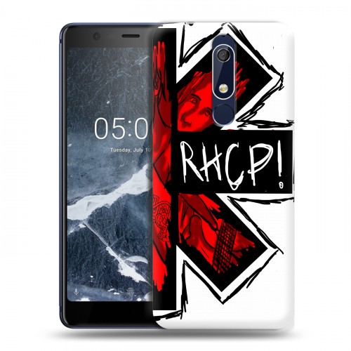 Дизайнерский пластиковый чехол для Nokia 5.1 Red Hot Chili Peppers