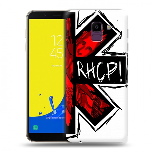 Дизайнерский пластиковый чехол для Samsung Galaxy J6 Red Hot Chili Peppers